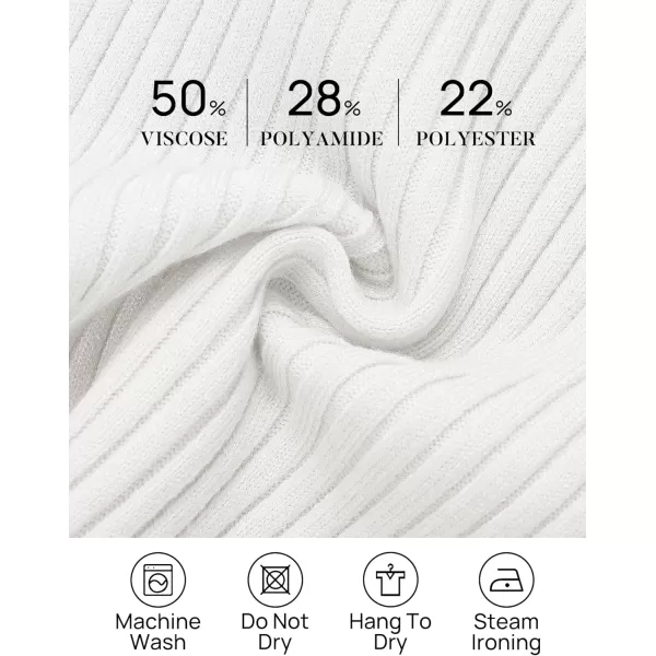 imageZESICA Womens 2024 Ribbed Tank Tops Summer Sleeveless V Neck Shirts Casual Sexy Slim Fitted Basic Knit TeesWhite