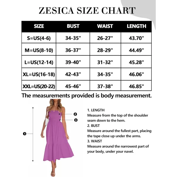 imageZESICA Womens 2024 Summer Bohemian Floral Printed Strapless Beach Party Long Maxi DressPurple