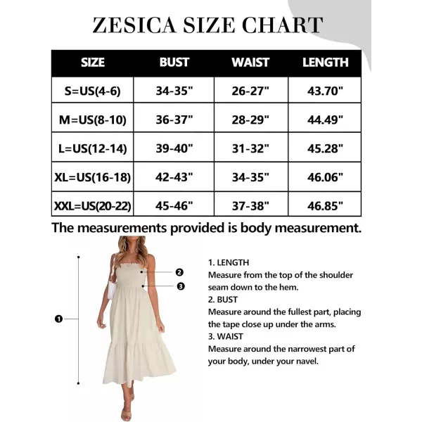 imageZESICA Womens 2024 Summer Bohemian Floral Printed Strapless Beach Party Long Maxi DressSolidbeige