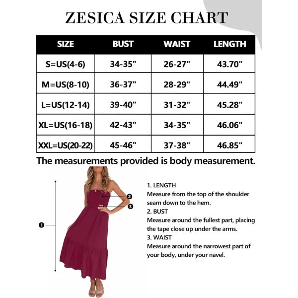 imageZESICA Womens 2024 Summer Bohemian Floral Printed Strapless Beach Party Long Maxi DressSolidfuchsia