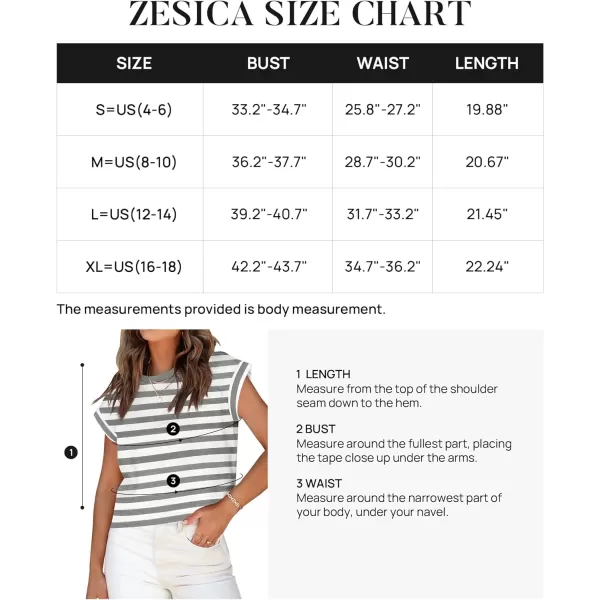imageZESICA Womens 2024 Summer Cap Sleeve Crewneck Crop Tops Casual Loose Striped TShirts Basic TeesGrey