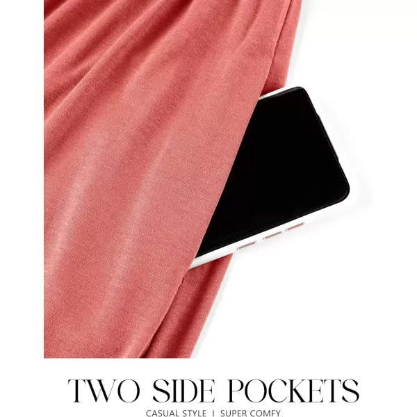 imageZESICA Womens 2024 Summer Casual Dresses Flutter Short Sleeve Crewneck Loose Flowy Tiered Beach Maxi Dress with PocketsWatermelon