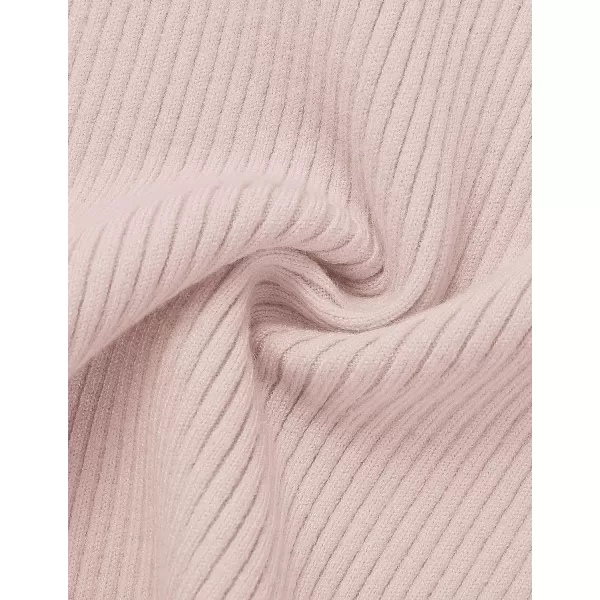imageZESICA Womens 2024 Summer Short Sleeve Crewneck T Shirt Ribbed Knit Slim Fit Color Block Basic Tees TopsDustypink