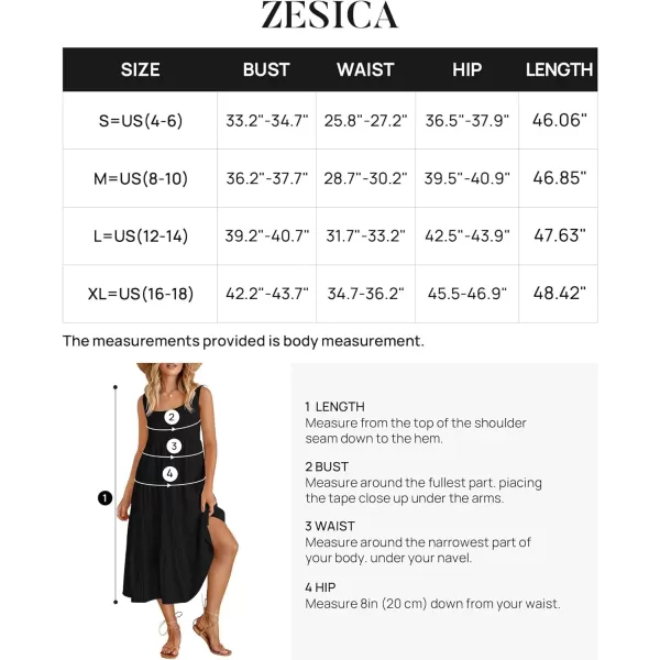 imageZESICA Womens 2024 Summer Sleeveless Dress Casual Backless Loose Flowy Tiered Sundress Beach Cover up Tank DressesBlack