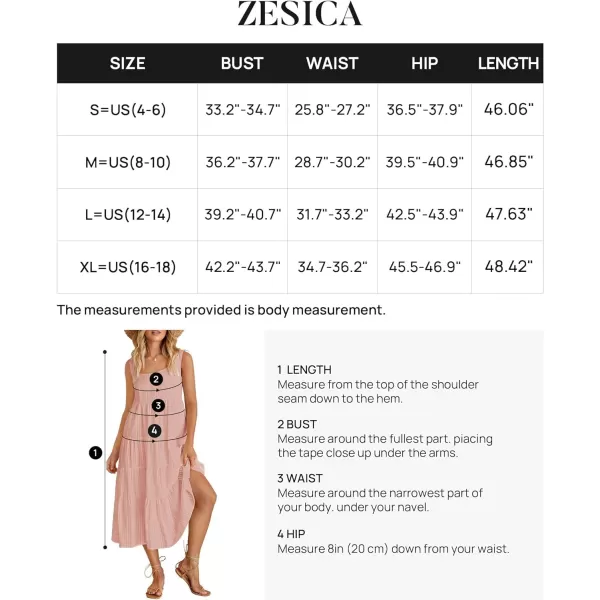imageZESICA Womens 2024 Summer Sleeveless Dress Casual Backless Loose Flowy Tiered Sundress Beach Cover up Tank DressesPink