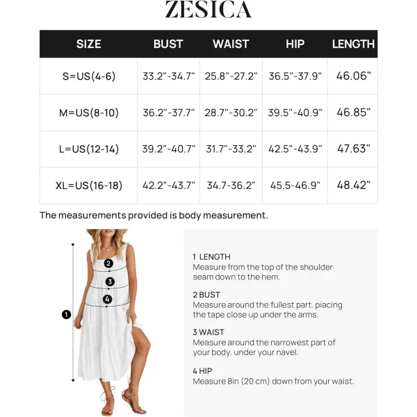 imageZESICA Womens 2024 Summer Sleeveless Dress Casual Backless Loose Flowy Tiered Sundress Beach Cover up Tank DressesWhite