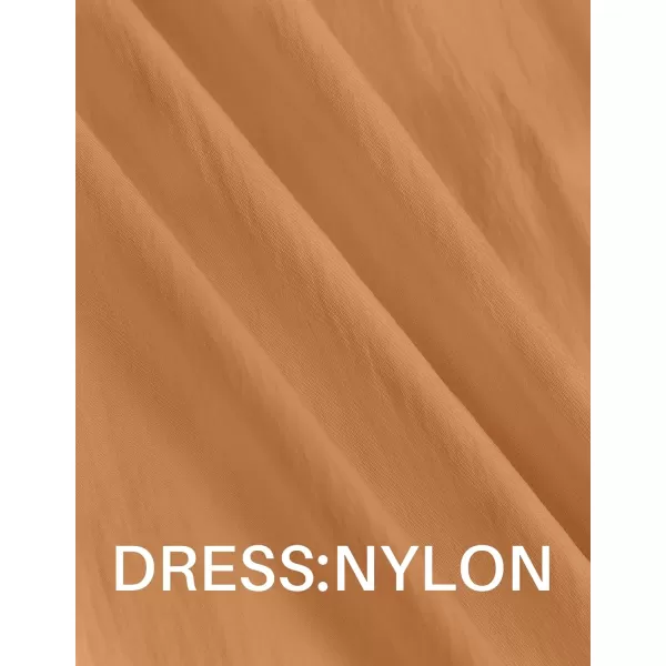 imageZESICA Womens 2024 Summer Sleeveless Midi Dress Casual Crewneck Drawstring High Waist Flowy Tiered Long DressesClay Brown