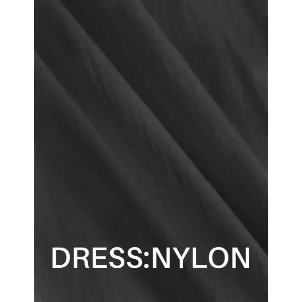imageZESICA Womens 2024 Summer Sleeveless Midi Dress Casual Crewneck Drawstring Waist Flowy Long Dresses with PocketsBlack