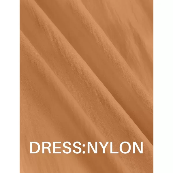 imageZESICA Womens 2024 Summer Sleeveless Midi Dress Casual Crewneck Drawstring Waist Flowy Long Dresses with PocketsClay Brown