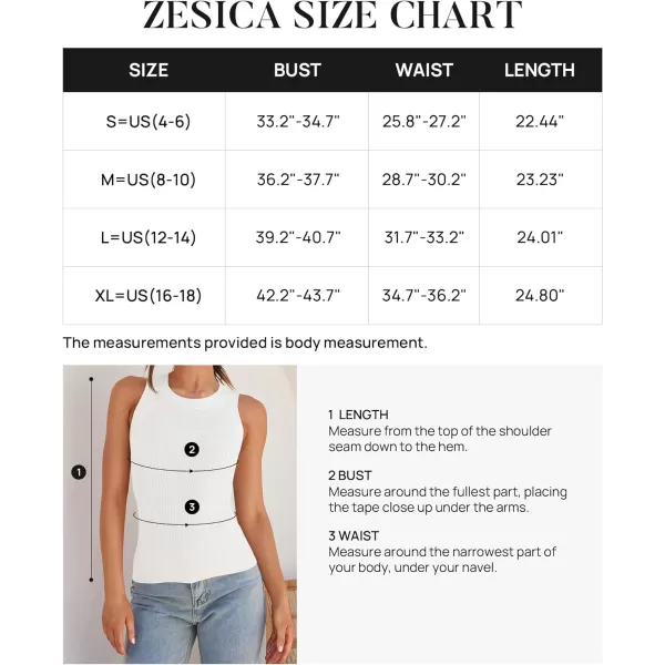 imageZESICA Womens 2024 Summer Sleeveless Tank Tops Ribbed High Neck Racerback Slim Fitted Color Block Casual ShirtsCream