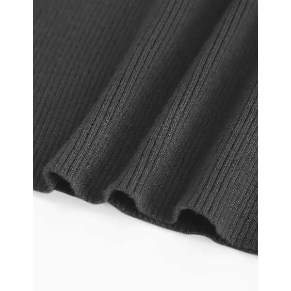 imageZESICA Womens 2024 Summer Sleeveless Tank Tops Ribbed High Neck Racerback Slim Fitted Color Block Casual ShirtsGrey