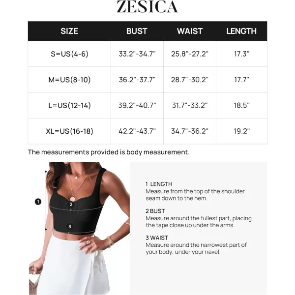 imageZESICA Womens 2024 V Neck Crop Top Ribbed Knit Backless Slim Fit Basic Casual Tank TopsBlack
