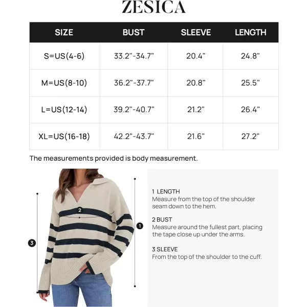 imageZESICA Womens 2024 Winter Striped Sweaters Lapel V Neck Long Sleeve Chunky Knit Oversized Pullover Sweater Jumper TopsRoyalblue