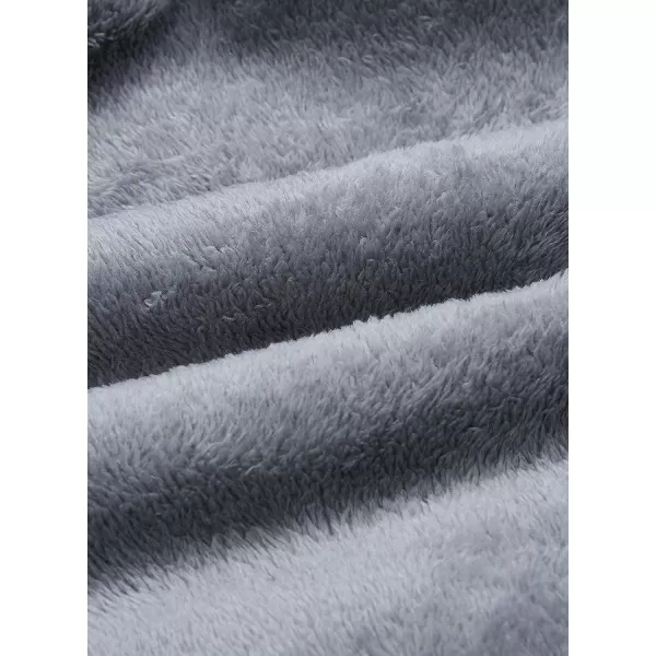 imageZESICA Womens Autumn Winter Long Sleeve Zipper Sherpa Fleece Sweatshirt Pullover Jacket CoatLight Grey
