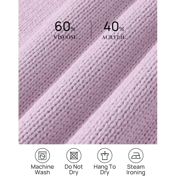 imageZESICA Womens Casual Long Sleeve Crew Neck Pullover 2023 Fall Ribbed Knit Loose Contrast Color Sweater TopsPurple