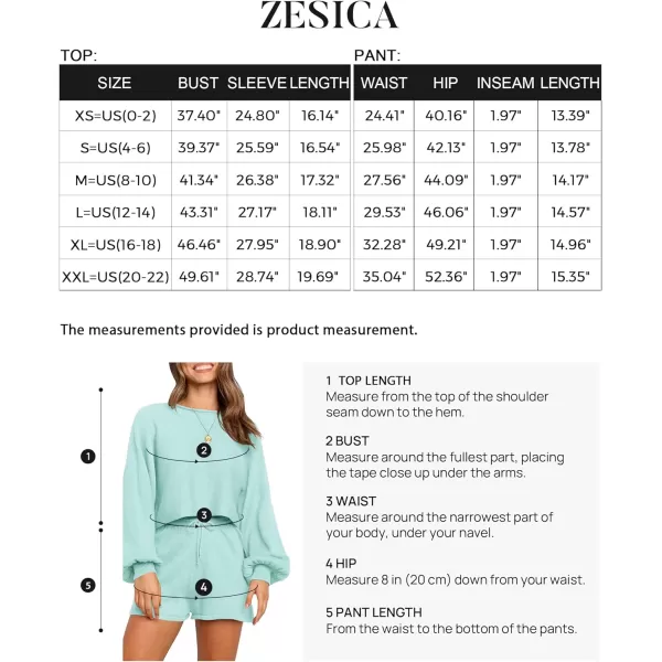 imageZESICA Womens Casual Long Sleeve Solid Color Knit Pullover Sweatsuit 2 Piece Short Sweater Outfits SetsZESICA Womens Casual Long Sleeve Solid Color Knit Pullover Sweatsuit 2 Piece Short Sweater Outfits Sets