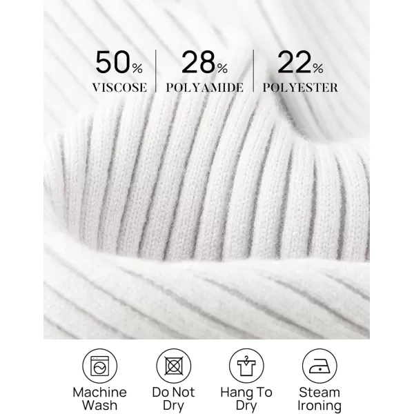 imageZESICA Womens Casual Long Sleeve Tops Square Neck Basic Shirts Fall Winter Slim Fitted Ribbed Knit SweatersWhite