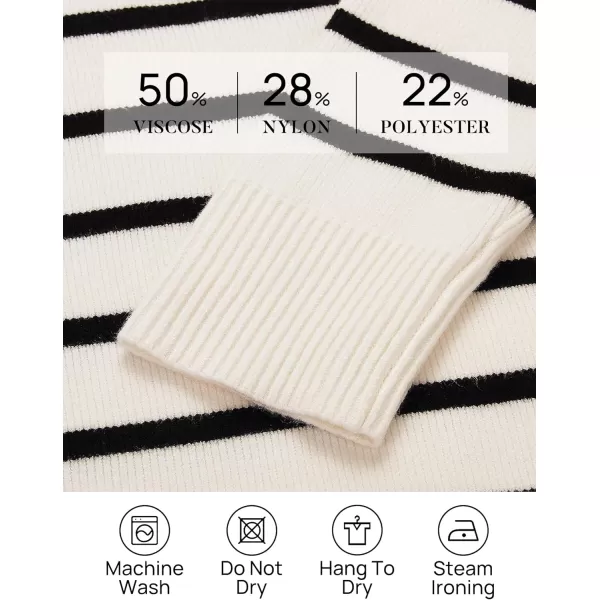 imageZESICA Womens Casual Long Sleeve Tunic Sweater Dress Crew Neck Plaid Knit Oversized Pullover Jumper TopsBeige