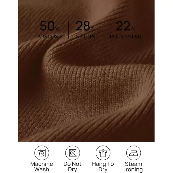 imageZESICA Womens Casual Loose Knitted Cardigan Long Sleeve Open Front Contrast Color Button Down Oversized Sweater CoatsMocha