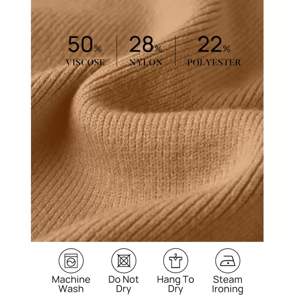 imageZESICA Womens Casual Loose Knitted Cardigan Long Sleeve Open Front Contrast Color Button Down Oversized Sweater CoatsToffee