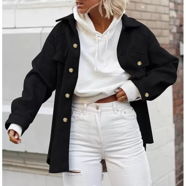 imageZESICA Womens Casual Trench Coat Long Sleeve Lapel Button Down Belted Jacket Outerwear Peacoat with PocketsCharcoal