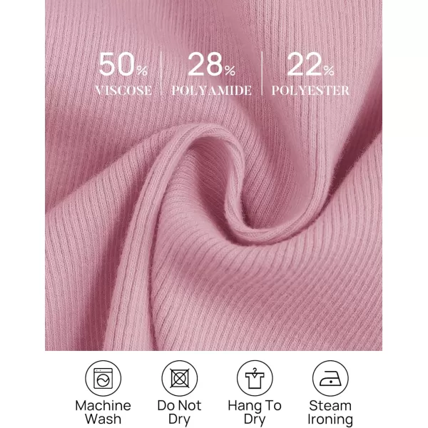 imageZESICA Womens Crop Tank Top 2024 Summer Sleeveless Crew Neck Seam Waffle Knit Slim Fitted Y2k TopsPink