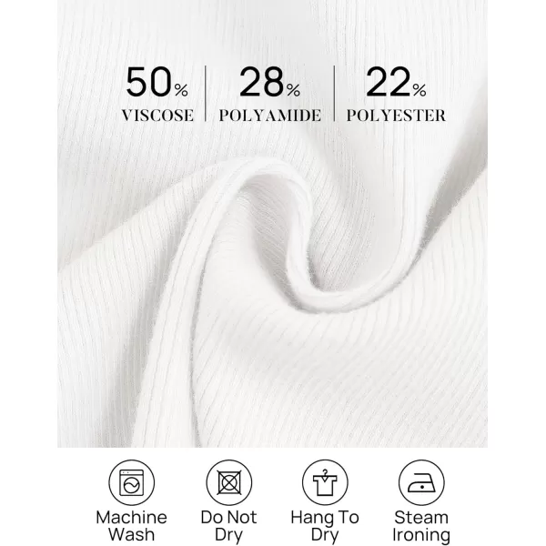 imageZESICA Womens Crop Tank Top 2024 Summer Sleeveless Crew Neck Seam Waffle Knit Slim Fitted Y2k TopsWhite