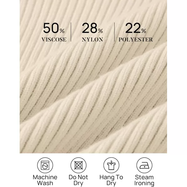 imageZESICA Womens Cropped Turtleneck Sweaters 2023 Fall Long Sleeve Ribbed Knit Oversized Casual Pullover Sweater TopsApricot