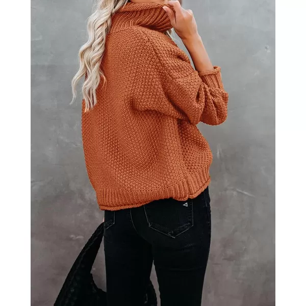 imageZESICA Womens Fall Long Sleeve Turtleneck Casual Loose Chunky Knitted Pullover Sweater Jumper TopsZESICA Womens Fall Long Sleeve Turtleneck Casual Loose Chunky Knitted Pullover Sweater Jumper Tops