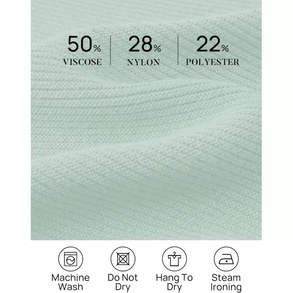 imageZESICA Womens Fall Mock Neck Cropped Sweater 2023 Long Sleeve Soft Ribbed Knit Pullover Jumper TopsLightgreen