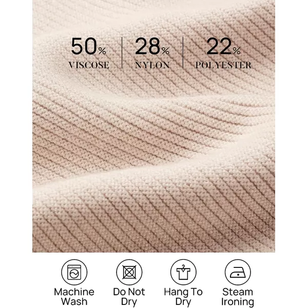 imageZESICA Womens Fall Mock Neck Cropped Sweater 2023 Long Sleeve Soft Ribbed Knit Pullover Jumper TopsSand
