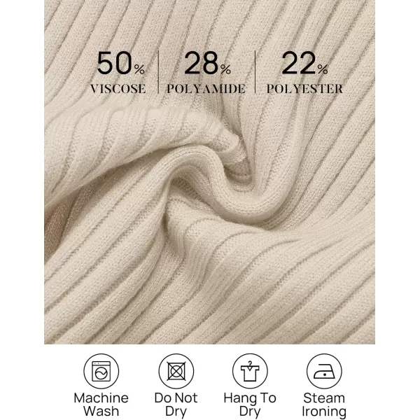 imageZESICA Womens Long Sleeve Crewneck Shirts 2023 Fall Clothes Ribbed Knit Sweater Slim Fitted Casual Basic Tee TopsAlmond