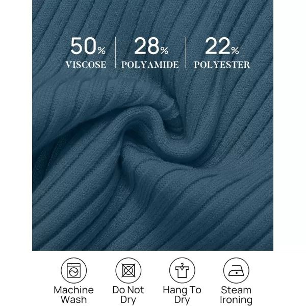 imageZESICA Womens Long Sleeve Crewneck Tops 2024 Spring Fall Clothes Ribbed Knit Sweater Slim Fitted Casual Basic Tee ShirtsDarkblue