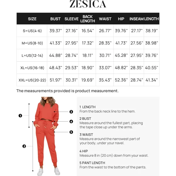 imageZESICA Womens Long Sleeve Crop Top and Pants Pajama Sets 2 Piece Jogger Long Sleepwear Loungewear Pjs SetsWatermelon
