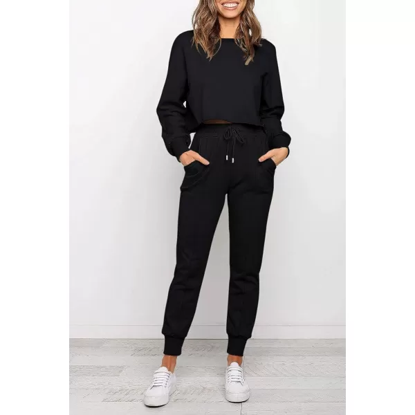 imageZESICA Womens Long Sleeve Crop Top and Pants Pajama Sets 2 Piece Jogger Long Sleepwear Loungewear Pjs SetsZESICA Womens Long Sleeve Crop Top and Pants Pajama Sets 2 Piece Jogger Long Sleepwear Loungewear Pjs Sets
