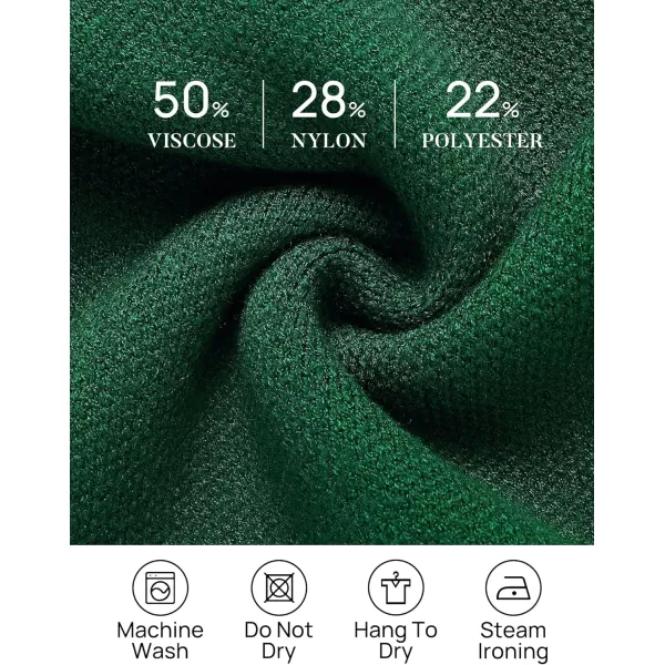 imageZESICA Womens Long Sleeve Open Front Lapel Oversized Knit Cardigan Sweater Coat Outerwear with PocketsGreen