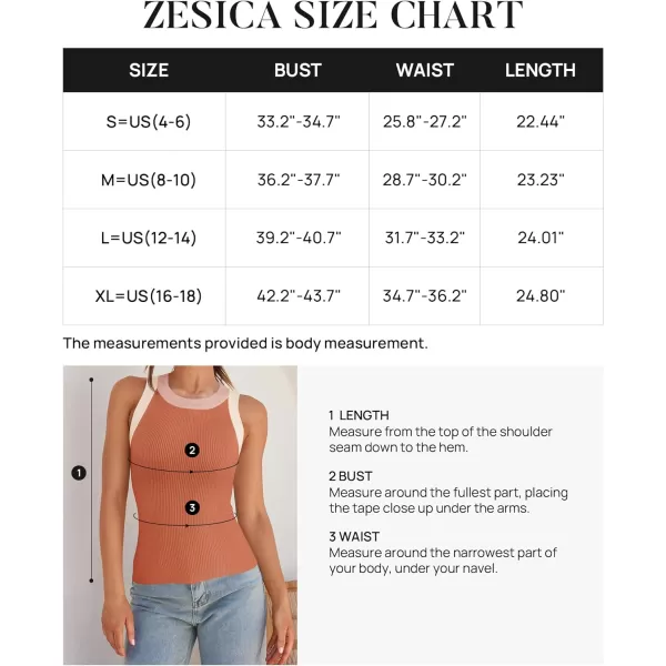 imageZESICA Womens Ribbed High Neck Racerback Tank Tops 2024 Summer Sleeveless Slim Fitted Casual Basic ShirtsCoral