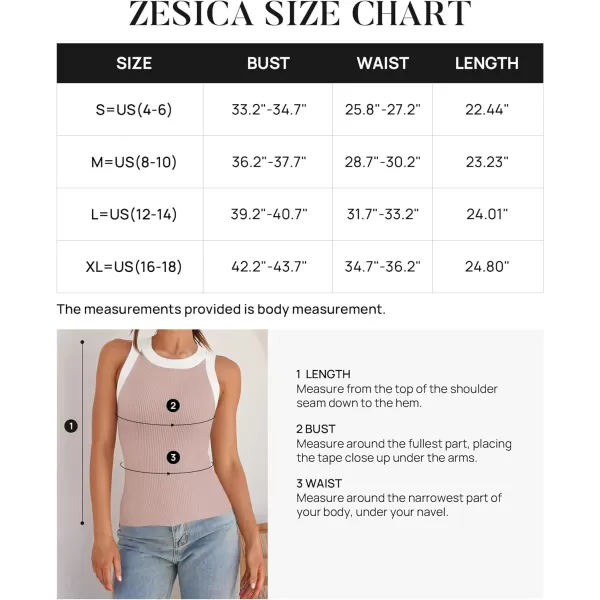 imageZESICA Womens Ribbed High Neck Racerback Tank Tops 2024 Summer Sleeveless Slim Fitted Casual Basic ShirtsPink