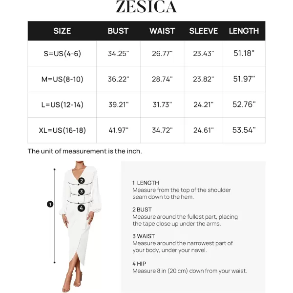 imageZESICA Womens Satin V Neck Bodycon Dress Long Sleeve Ruched Tie Waist Wrap Split Cocktail Party Midi DressesRustSmallWhite XLarge