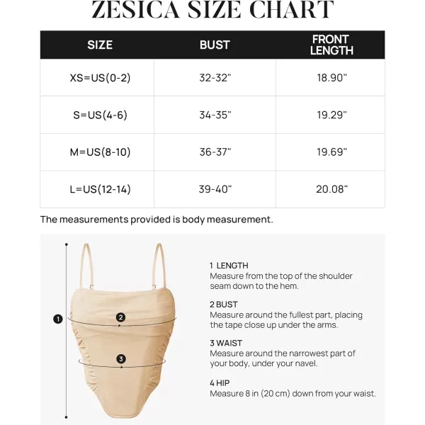 imageZESICA Womens Sexy Bustier Crop Top Spaghetti Straps Backless Y2k Club Party Cami Corset TopsApricot