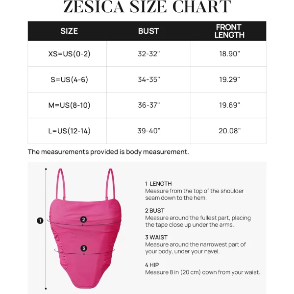 imageZESICA Womens Sexy Bustier Crop Top Spaghetti Straps Backless Y2k Club Party Cami Corset TopsHotpink