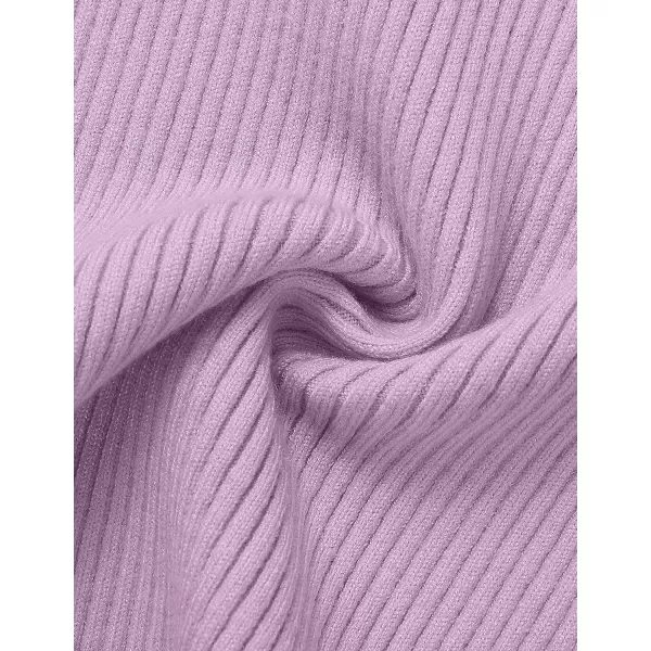 imageZESICA Womens Short Sleeve Crewneck Ribbed Knit Slim Fit T Shirt 2023 Summer Basic Solid Color Tee TopsPurple