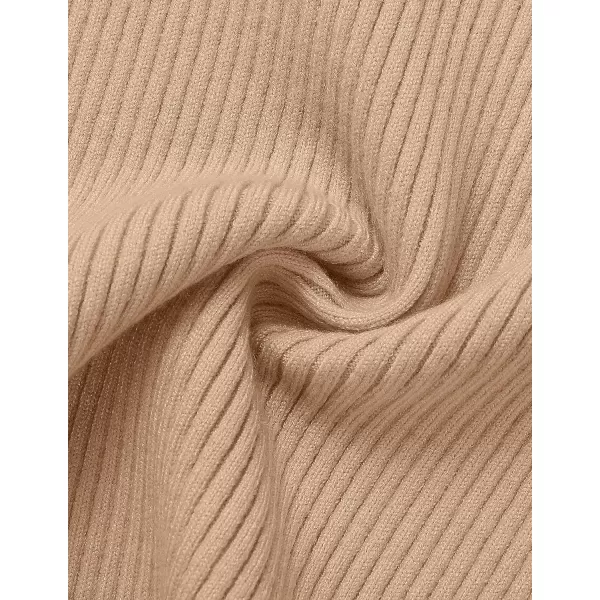imageZESICA Womens Short Sleeve Crewneck Ribbed Knit Slim Fit T Shirt 2023 Summer Basic Solid Color Tee TopsToffee