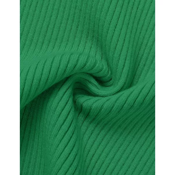 imageZESICA Womens Short Sleeve Crewneck Ribbed Knit Slim Fit T Shirt 2024 Summer Basic Casual Color Block Tee TopsGreen