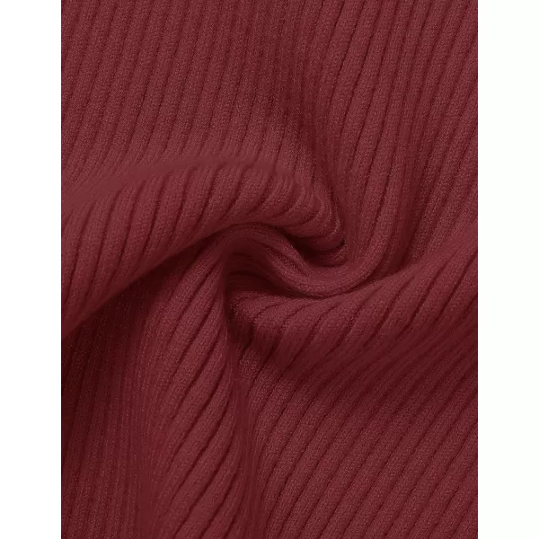 imageZESICA Womens Short Sleeve Crewneck T Shirt 2024 Summer Ribbed Knit Slim Fit Basic Solid Color Tee TopsWine