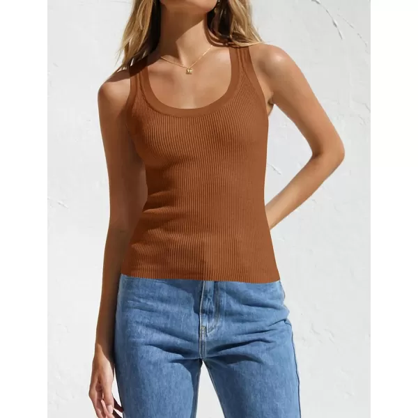 imageZESICA Womens Sleeveless Tank Tops Summer Scoop Neck Ribbed Knit Slim Fitted Casual Basic Tee ShirtsZESICA Womens Sleeveless Tank Tops Summer Scoop Neck Ribbed Knit Slim Fitted Casual Basic Tee Shirts