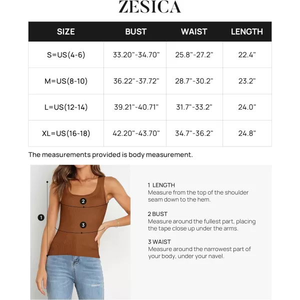 imageZESICA Womens Sleeveless Tank Tops Summer Scoop Neck Ribbed Knit Slim Fitted Casual Basic Tee ShirtsZESICA Womens Sleeveless Tank Tops Summer Scoop Neck Ribbed Knit Slim Fitted Casual Basic Tee Shirts