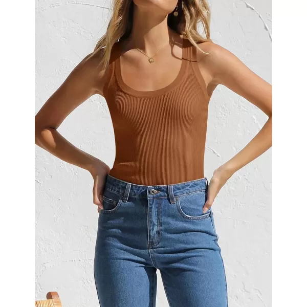 imageZESICA Womens Sleeveless Tank Tops Summer Scoop Neck Ribbed Knit Slim Fitted Casual Basic Tee ShirtsZESICA Womens Sleeveless Tank Tops Summer Scoop Neck Ribbed Knit Slim Fitted Casual Basic Tee Shirts