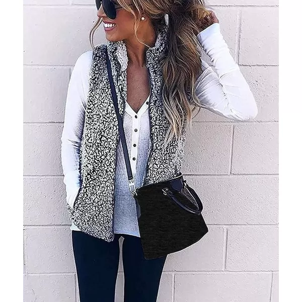 imageZESICA Womens Sleeveless Zip Up Fuzzy Fleece Lightweight Fall Warm Zipper Vest With PocketsZESICA Womens Sleeveless Zip Up Fuzzy Fleece Lightweight Fall Warm Zipper Vest With Pockets