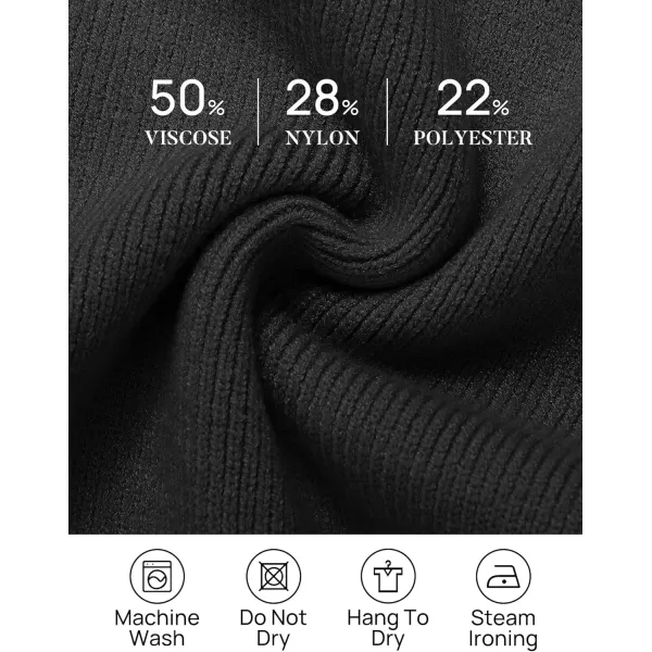 imageZESICA Womens Striped Sweaters Half Zipper Long Sleeve Ribbed Knit Loose Oversized Fall Pullover Sweater TopsDim